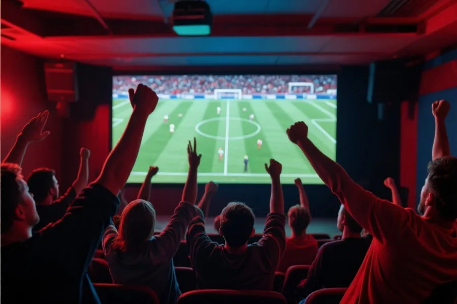 观赛氛围示意图